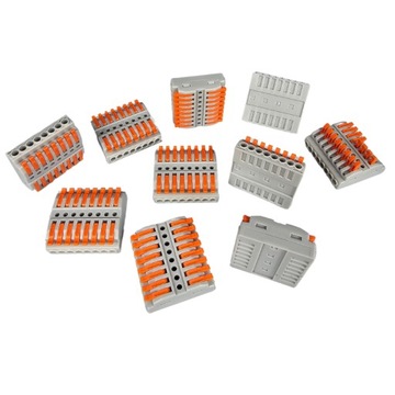 KOSTKA ELEKTRYCZNA SZYBKOZŁĄCZKA PRZELOTOWA DO KABLI DRUT 8X8 0,08-4,00MM2