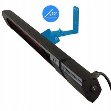 Инфракрасный радиатор, 9 уровней, пульт дистанционного управления, 2,5 кВт, терраса RAY IR таймер