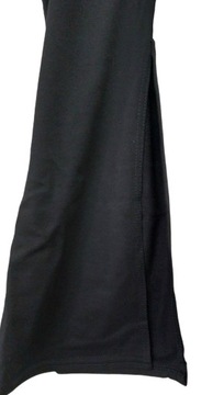 Czarne spodnie legginsy flara S 36