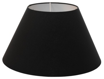 Abażur Do Lampy Klosz Stożek E27 Czarny Bawełna 25x50 H27 MIRANO