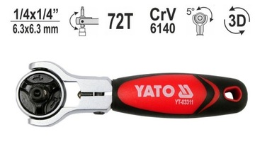 Трещотка 2в1 с вращающейся головкой Yato YT-03311