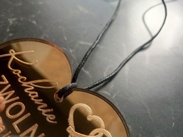 АВТОМОБИЛЬНЫЙ КУЛОН С ГРАВИНОЙ СЕРДЦЕ на зеркале