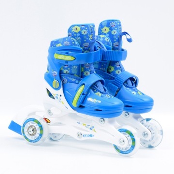 КОМПЛЕКТ КОНЬКОВ + ШЛЕМ + ЗАЩИТЫ Размер 26-29 SMJ