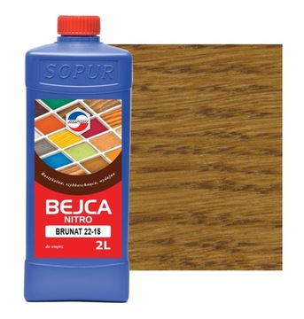 Bejca nitro SOPUR brunat 22-15 2l do drewna 2215