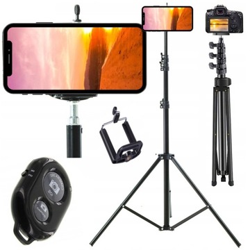 STATYW FOTOGRAFICZNY Na Telefon TROJNOG 210 cm STOJAK NA KAMERE APARAT
