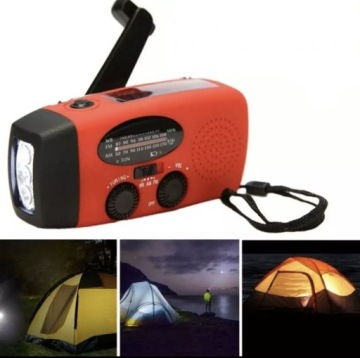 СОЛНЕЧНЫЙ ДИНАМО-РАДИО 3 в 1 С USB-ФОНАРЕМ