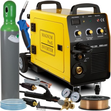 Spawarka 2w1 MAGNUM MIG 200A MMA MAG 230v ZESTAW