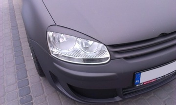 VW GOLF 5 брови // ЧЕРНЫЙ ///ПЛАСТИК ///АБС ///