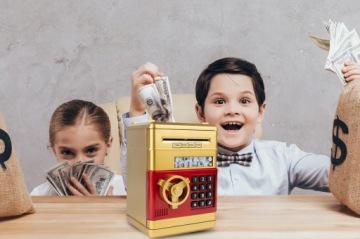 ДЕТСКАЯ КОПИЛКА ДЛЯ ДЕНЕГ PIN-OPEN COIN SAFE ELECTRONIC