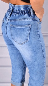 Spodenki Jeans PLUS SIZE RYBACZKI WYSZCZUPLAJĄCE #