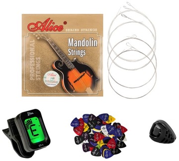 STRUNY DO MANDOLINY + TUNER / STROIK + GRATISY