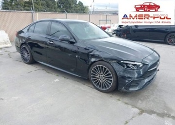 Mercedes Klasa C W206 2021 Mercedes-Benz Klasa C 2022r., C 300, od ubezpieczalni 2.0 Benzyna 255KM