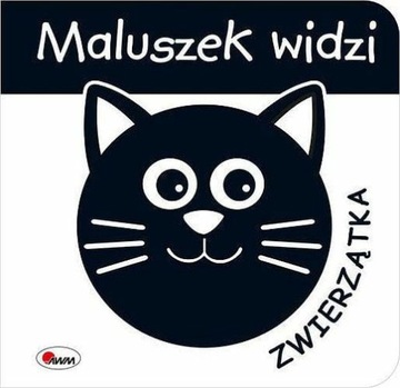 Maluszek widzi zwierzątka Kontrastowa harmonijka