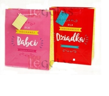 TOREBKA OZDOBNA KOCHANA BABCIA DZIADEK 26x32x12