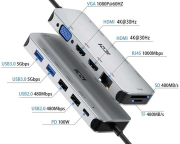 Док-станция USB-C для Dell Vostro Inspiron vPRO