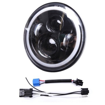 Reflektor Motocyklowy LED 7 cali z DRL i Kierunkowskazami Aprobata