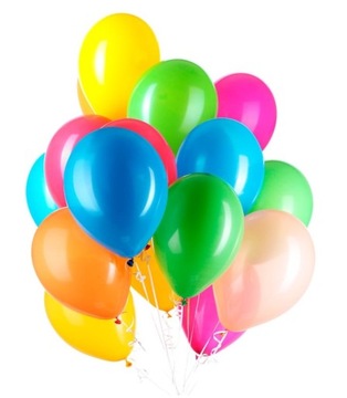 Balony lateksowe kolorowe MIX 23 cm 30 szt Na urodziny przyjęcie imprezę