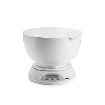 Waga kuchenna z miską, do 5 kg, 3 l, śred. 22 x 12