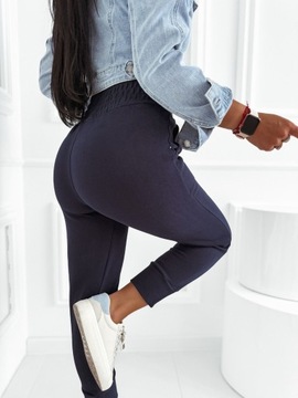 Спортивные брюки ХЛОПОК, HIGH WAIST, модный дизайн, 10653, светло-розовый, S/M