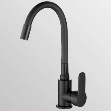 Кухонная батарея гибкая нока черного крана стоит 360 °