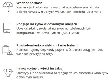 Перезаряжаемая камера FULL HD Reolink Argus Eco