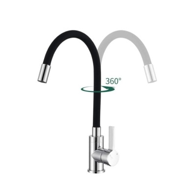 КУХОННЫЙ Смеситель ПОВОРОТНЫЙ НА 360° ГИБКИЙ АЭРАТОР ВЫСОКОГО ДАВЛЕНИЯ G3/8
