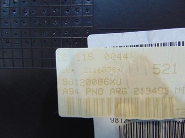 BOK ČALOUNĚNÍ DVEŘE LEVÝ ZADNÍ PEUGEOT 2008 GT