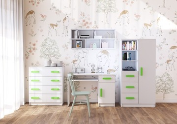 Детская и молодежная мебель СМИК белый КОМПЛЕКТ разноцветных ящиков БЕЛЫЙ