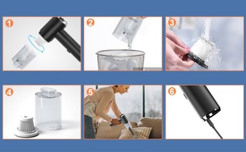 АККУМУЛЯТОРНЫЙ АВТОМОБИЛЬНЫЙ ПЫЛЕСОС РУЧНОЙ МОЩНЫЙ 16000Па