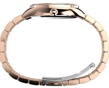 Damski zegarek klasyczny Timex TW2W17800 dla kobiety Rose Gold Różowe złoto