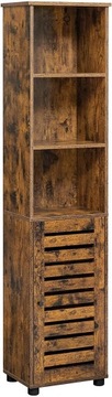 Wąska szafka retro rustykalna loft słupek
