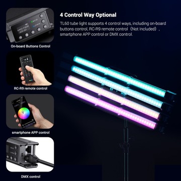 Godox TL60 Полноцветный ламповый светильник RGB 2500K-6500K