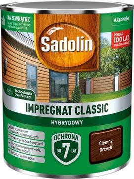 Sadolin Classic Hybrydowy Ciemny Orzech 0,75L