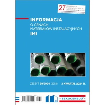 Ceny materiałów instalacyjnych Sekocenbud IMI 3/2024