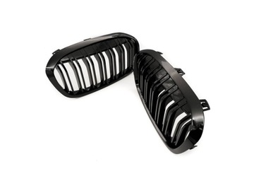 GRILL, NERKI 66SKV042 PODWÓJNA LISTWA ; CZARNY POŁYSK BMW 2 F46 51137467457