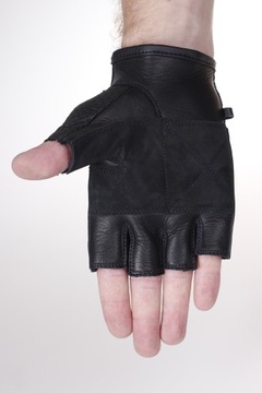 Кожаные мотоциклетные перчатки CHOPPER БЕЗ ПАЛЬЦЕВ