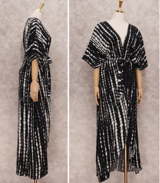 ДЛИННАЯ ТУНИКА ПЛАТЬЕ ПАРЕО С ЗАВЯЗКАМИ СВОБОДНАЯ КЕПКА