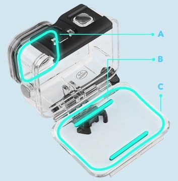 Obudowa wodoodporna SHOOT dla kamery GOPRO 7 6 5 Hero Black (XTGP340C)