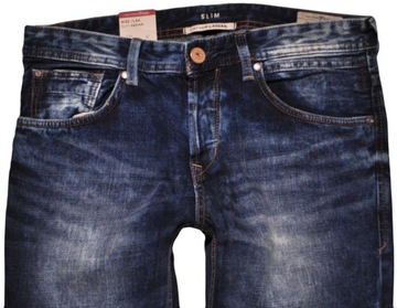 TOM TAILOR spodnie BLUE jeans SLIM AEDAN _ W32 L34