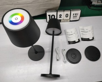НАСТОЛЬНАЯ ЛАМПА НАСТОЛЬНАЯ ЛАМПА СЕНСОРНАЯ СЕНСОРНАЯ СВЕТОДИОДНАЯ RGB НОЧЬ ДЛЯ СТОЛЛА 2 ШТ.