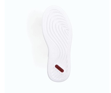 Sneakersy damskie RIEKER N5452-80 skóra ekologiczna kamienie biały r. 39