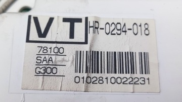 HONDA JAZZ II 1.3 PŘÍSTROJOVÁ DESKA BUDÍKY EU 78100-SAA-G300