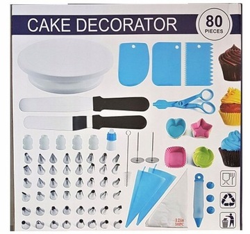 Кухонные аксессуары, установленные для создания и украшения тортов 80 элементов