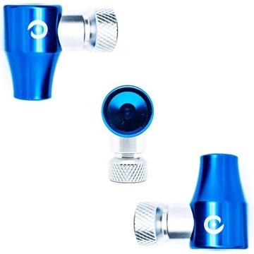Pompka naboje CO2 MOMUM Quick Inflator niebieska
