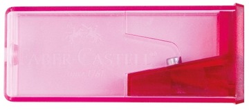 FABER-CASTELL Одинарная точилка с контейнером для рубанка Fluo Ice