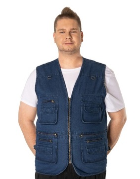 Kamizelka Męska Bezrękawnik Serdak Jeans 2321 r L