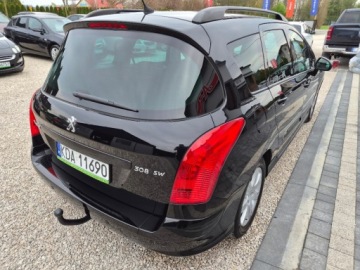 Peugeot 308 I SW Facelifting 2.0 HDI FAP 150KM 2013 Peugeot 308 Piekny czarny 2.0 HDI 220 tys km z Niemiec zarejestrowany gwar, zdjęcie 8