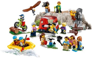 LEGO City 60202 Удивительные приключения в горах, палатка, велосипед с орлом