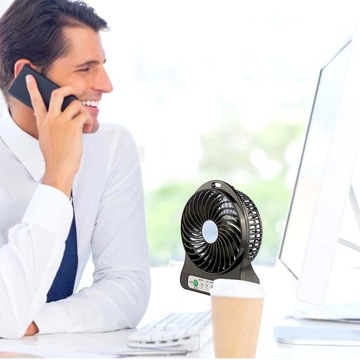 МИНИ-ВЕНТИЛЯТОР НАСТОЛЬНЫЙ ВЕНТИЛЯТОР USB АККУМУЛЯТОР 74