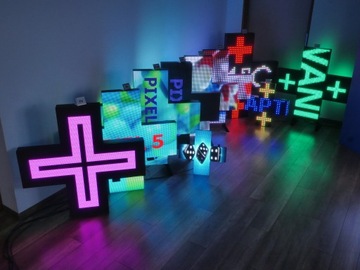 АПТЕЧНЫЙ КРЕСТ 2xP25-60X60см RGB
